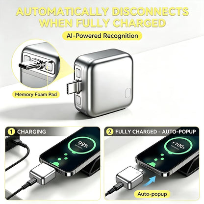 140W Smart Auto Stop Charging Adapter Automatic Power-Off for Phone Prevents Overcharging Extends Battery Life