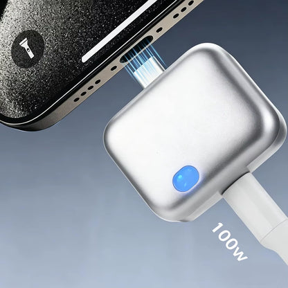 140W Smart Auto Stop Charging Adapter Automatic Power-Off for Phone Prevents Overcharging Extends Battery Life