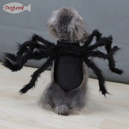 High Quality Cotton Spider Cosplay Costume for Dogs Cats Cute Printed Sizes Polyester Coat for Summer Halloween Party
