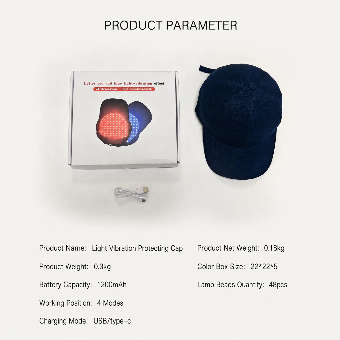 Red Light Hair Growth Cap Infrared anti Hair Loss Therapy Device Helps Reduce Hair Loss and Improve Scalp Blood Circulation