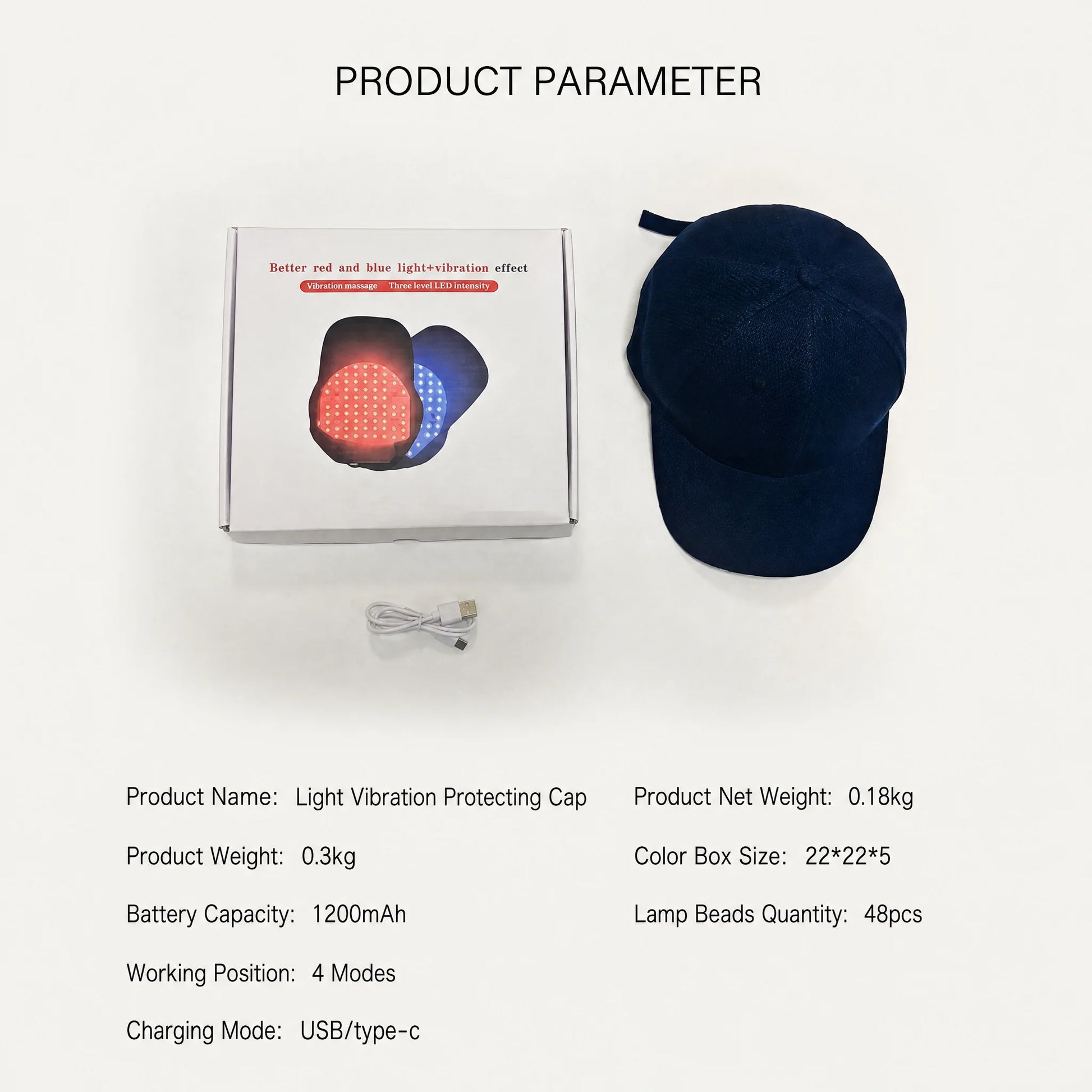 Red Light Hair Growth Cap Infrared anti Hair Loss Therapy Device Helps Reduce Hair Loss and Improve Scalp Blood Circulation