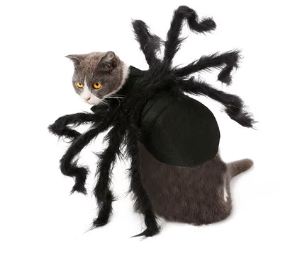 High Quality Cotton Spider Cosplay Costume for Dogs Cats Cute Printed Sizes Polyester Coat for Summer Halloween Party